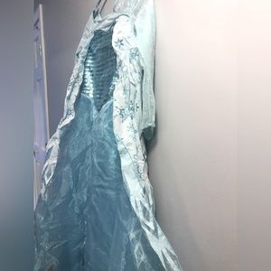 Frozen Elsa costume warn once medium smoke free home